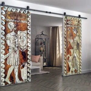 Hand Carved Custom Themed Carvings Doors, Antique Barn Door, Solid Wood Interior Exterior Doors, Hinged Doors, Pocket Door, Pantry Door