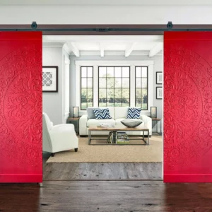 Hand-Carved Lotus & Tree of Life Door | Front Door | Antique Doors | Custom Made Wooden interior Exterior Doors | Pivot Door | Wall Decor