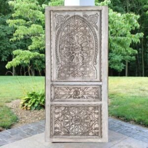 Handcarved Moroccan Door, Berber Entry Front Doors, Antique Barn Door, Custom Sized Interior Exterior, Hinged, Sliding, Pocket, Pantry Doors